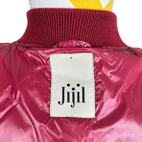 NWOT Jijil Quilted Down Puffer Coat • Burgundy • Size IT 42 / US 6 - Picture 7 of 8